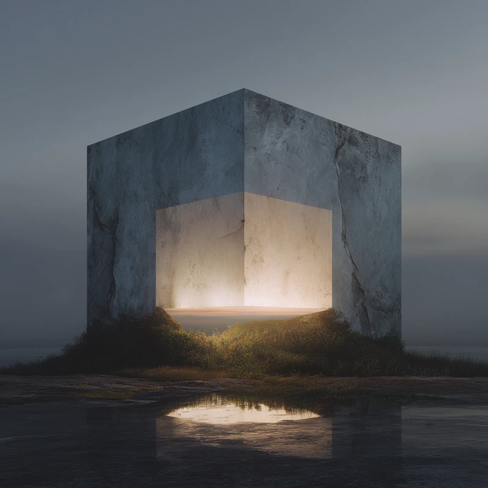 Architectural concrete facade